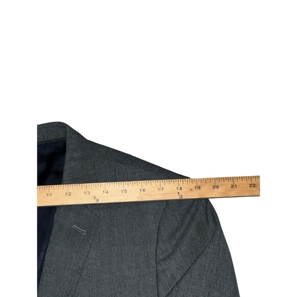J.Crew Jacket Mens Long 42 L Gray LUDLOW TOLLEGNO 1900 Wool Blazer Sport Coat - Picture 7 of 11